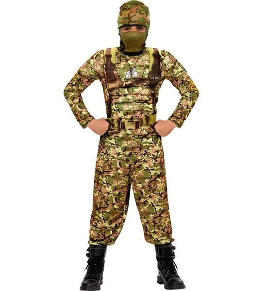 Combat soldaat kostuum Finn kinderen