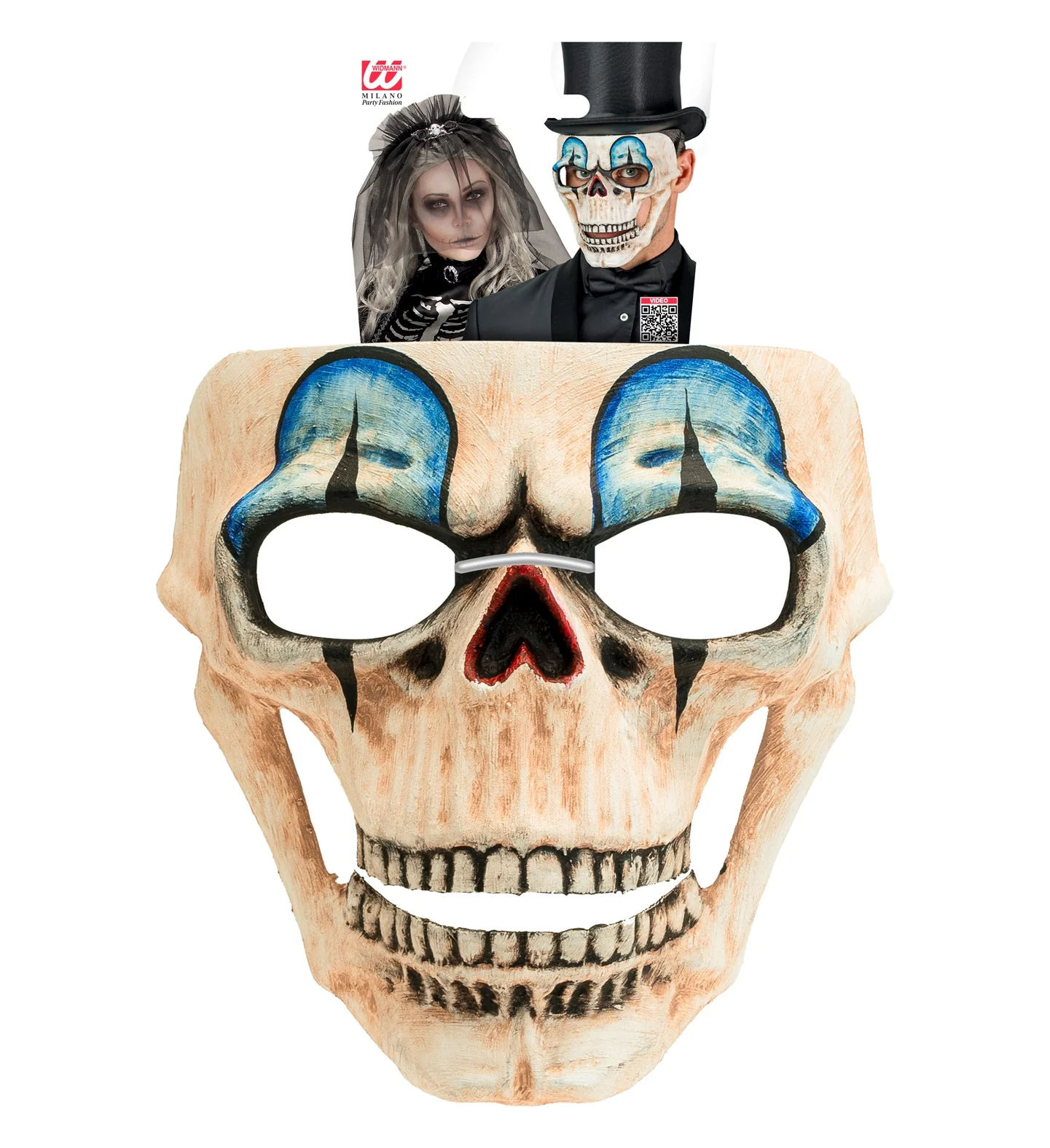 Clown schedel masker - Image 4