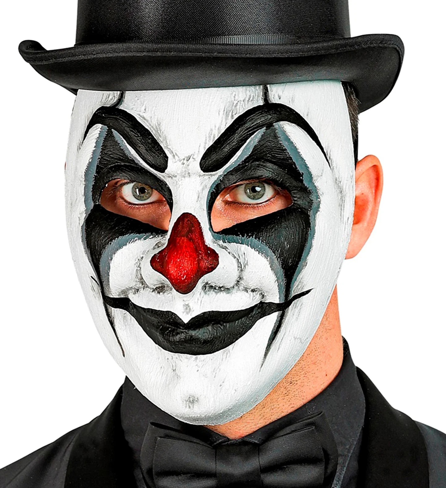 Clownsmasker griezel zwart/wit - Image 2