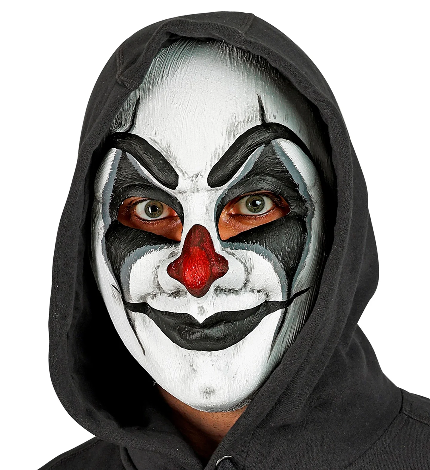 Clownsmasker griezel zwart/wit - Image 3