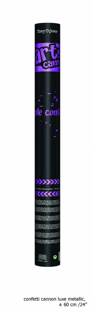 Confetti kanon paars top kwaliteit 60cm - Image 2