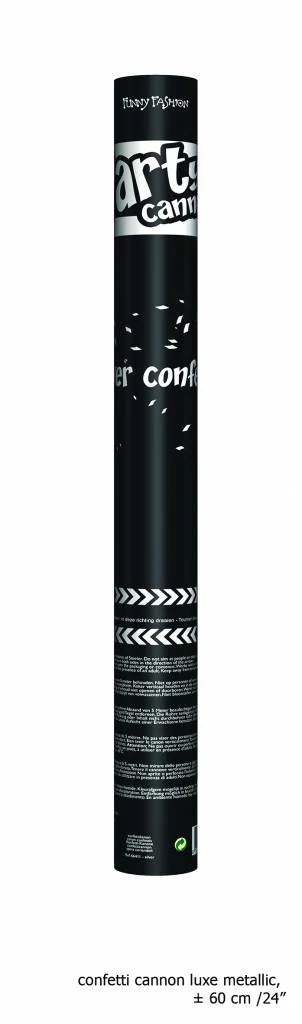 Confetti kanon zilver top kwaliteit 60cm - Image 2