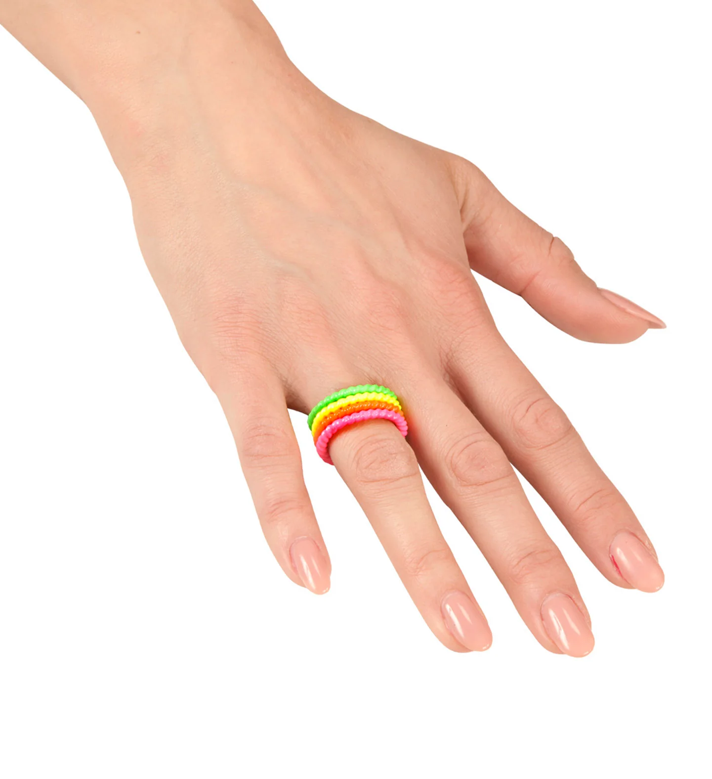 Coole neon ringen set in vier kleuren - Image 2