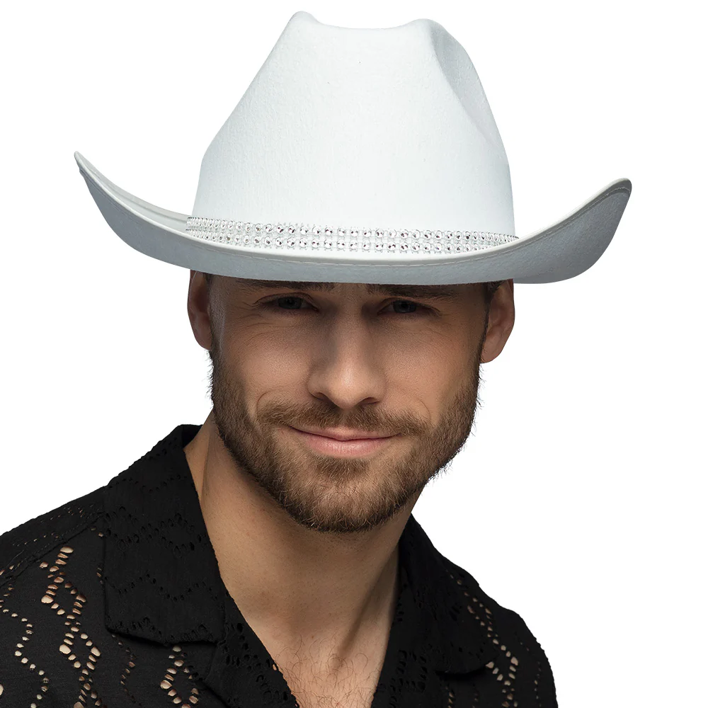 Cowboy hoed Daisy wit - Image 3