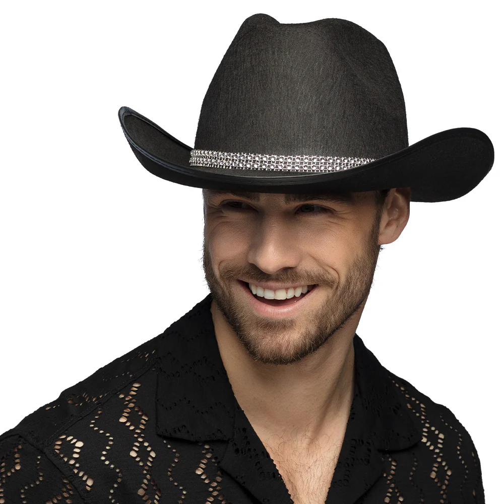 Cowboy hoed Daisy zwart - Image 2