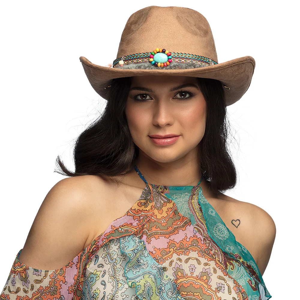 Cowboy hoed Festival bruin - Image 2