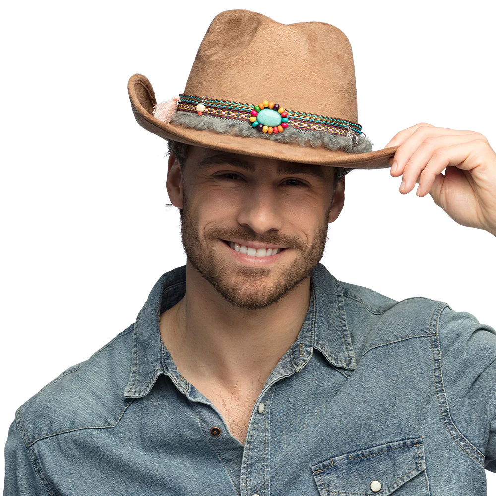Cowboy hoed Festival bruin - Image 3