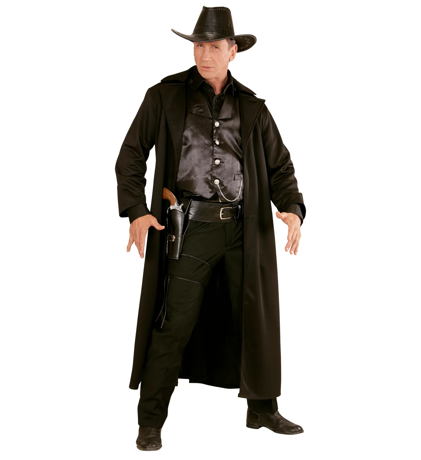 Cowboy holster zwart met riem - Image 2