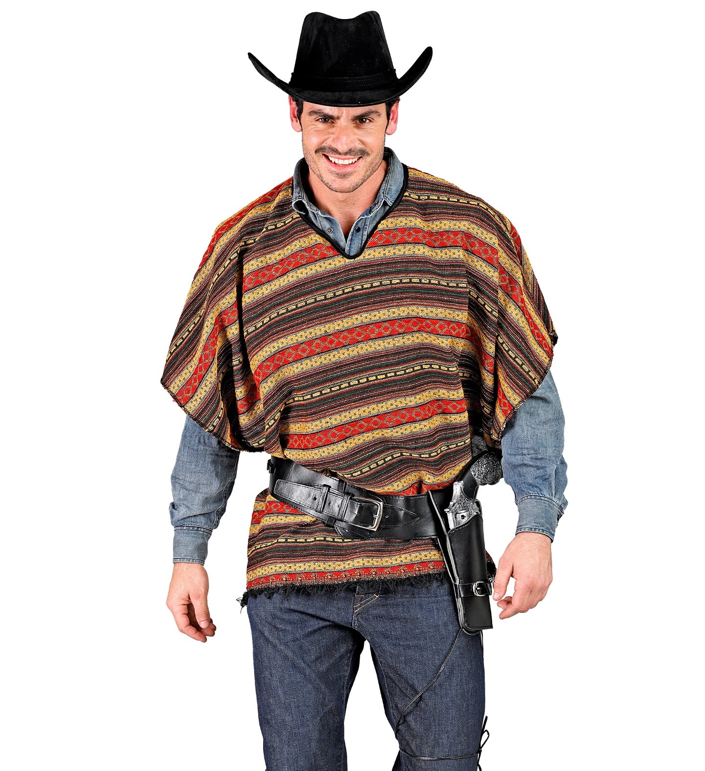 Cowboy holster zwart met riem - Image 4