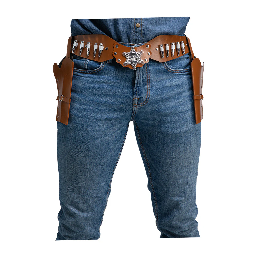 Cowboy riem met 2 holsters