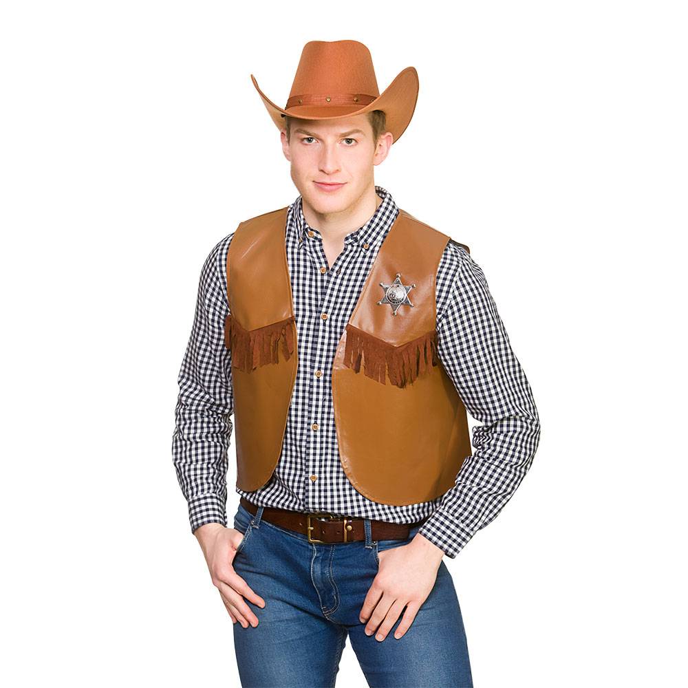 Cowboy vest bruin