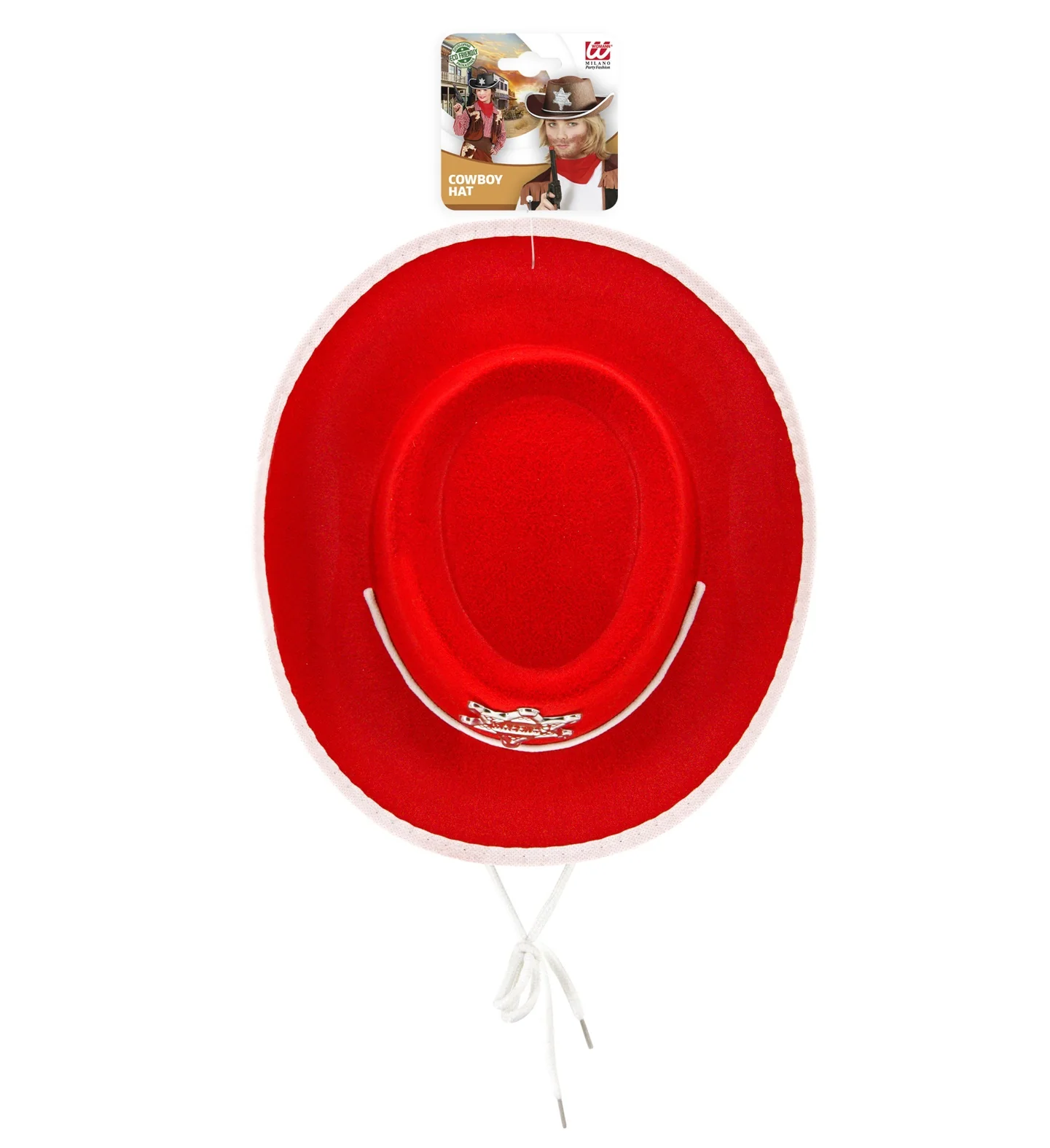 Cowboy hoed kinderen rood - Image 3