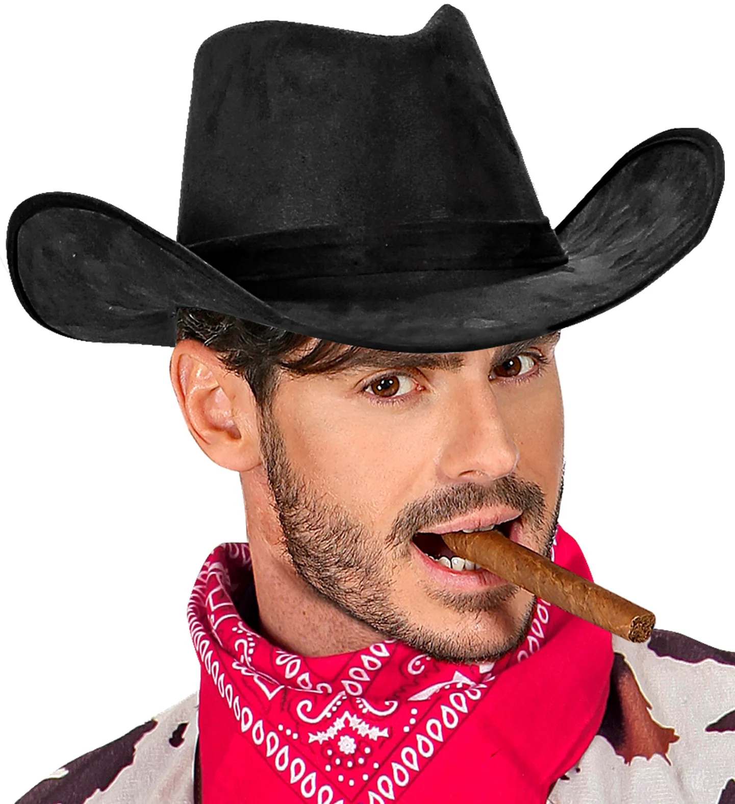 Cowboyhoed suede zwart Texaans - Image 3