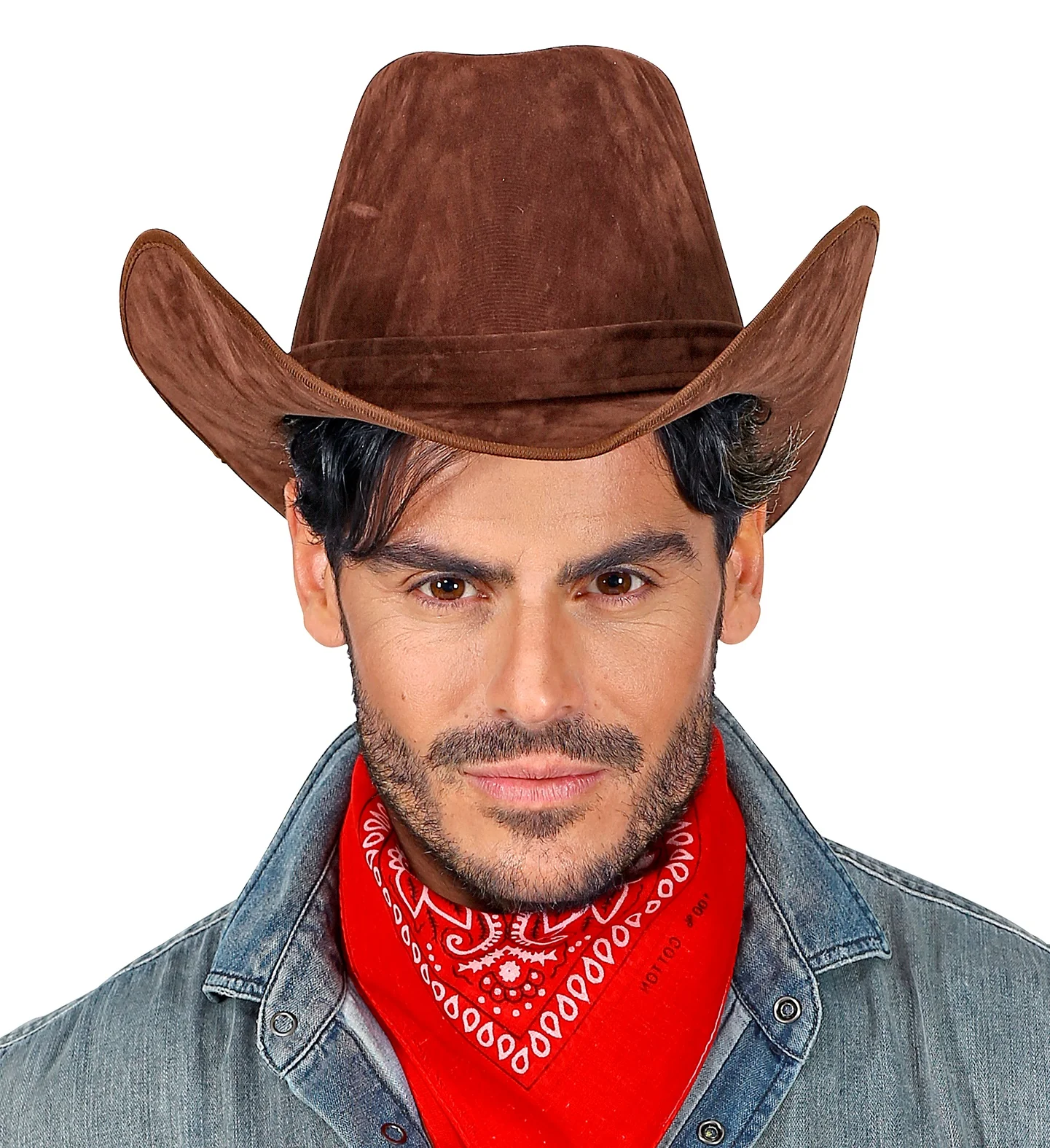 Cowboyhoed bruin suede - Image 2