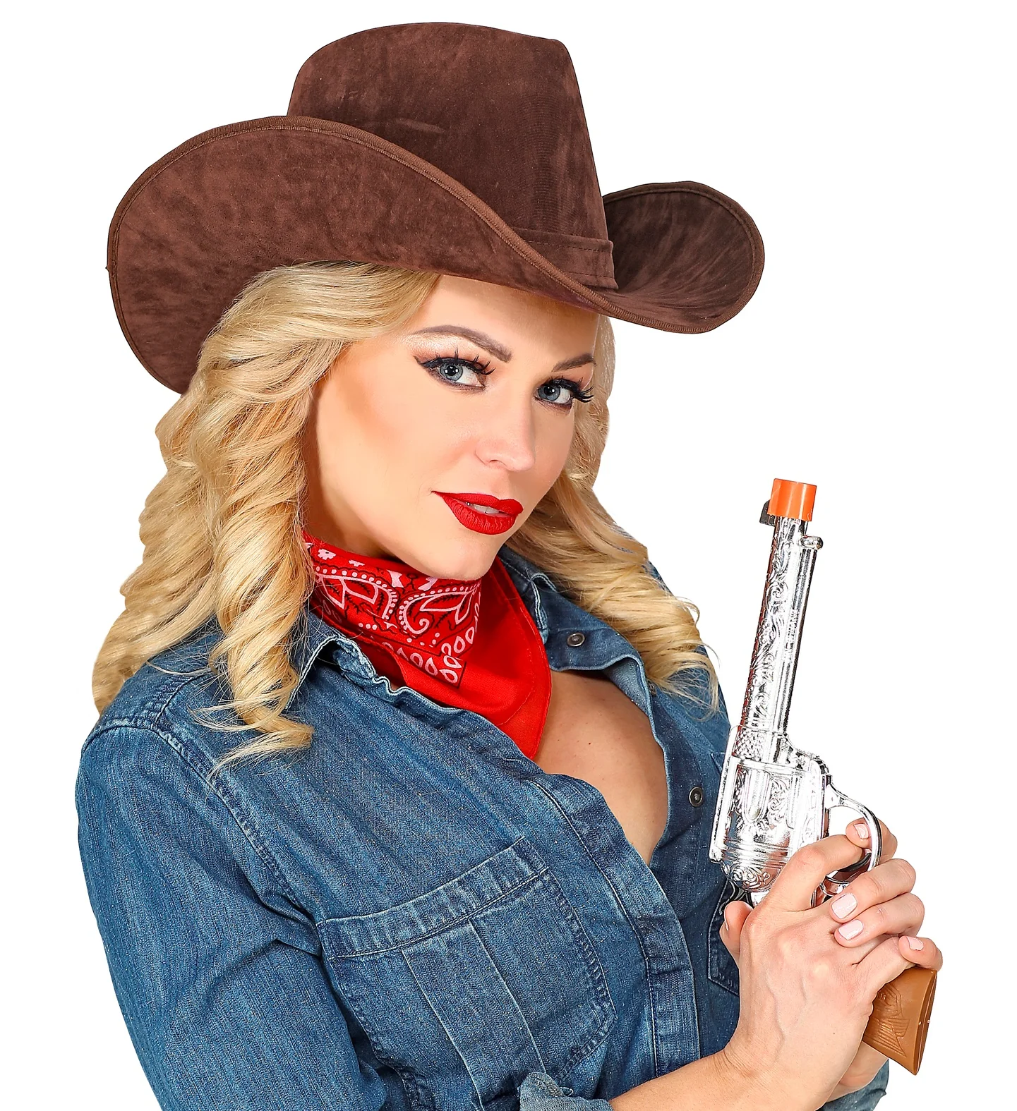Cowboyhoed bruin suede - Image 5