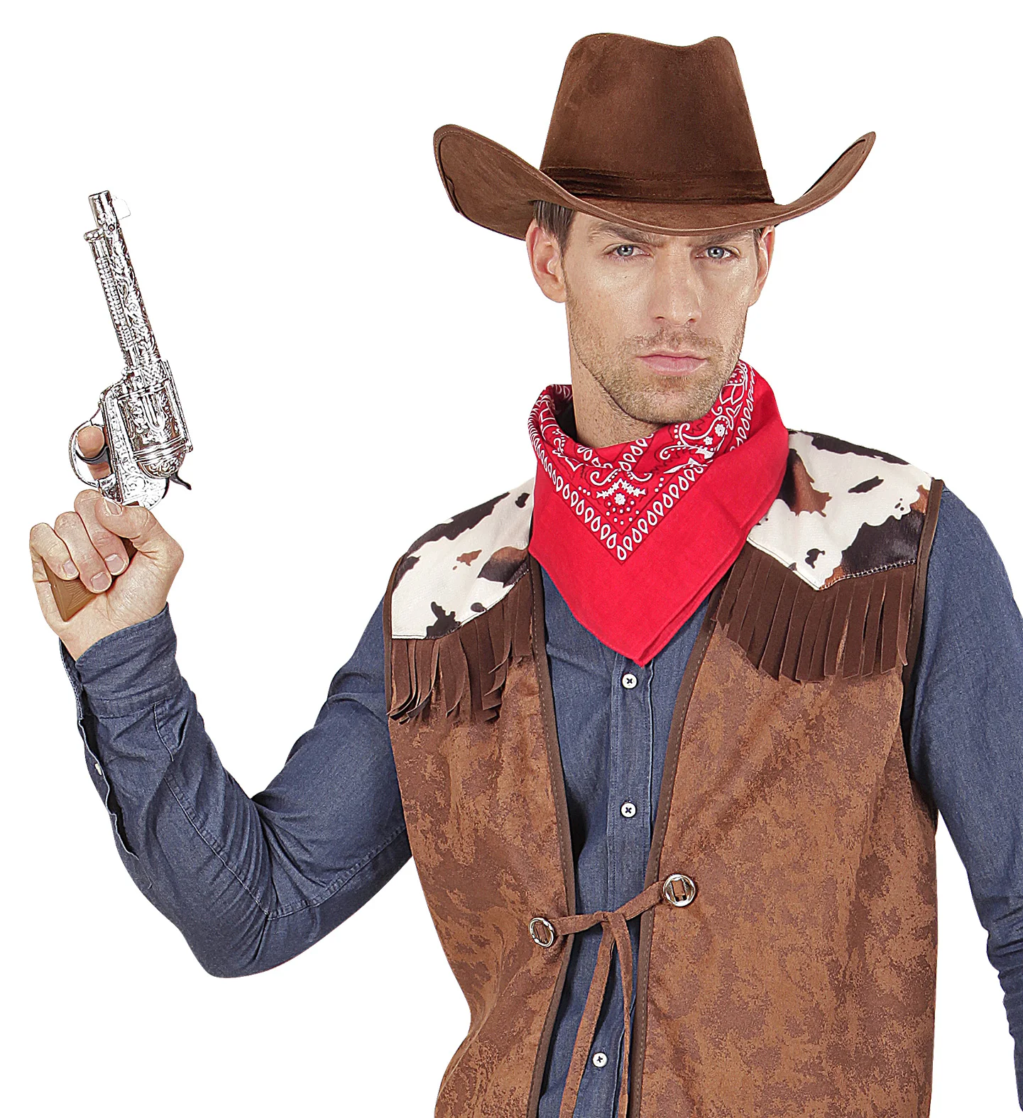 Cowboyhoed suede bruin Texaans - Image 4