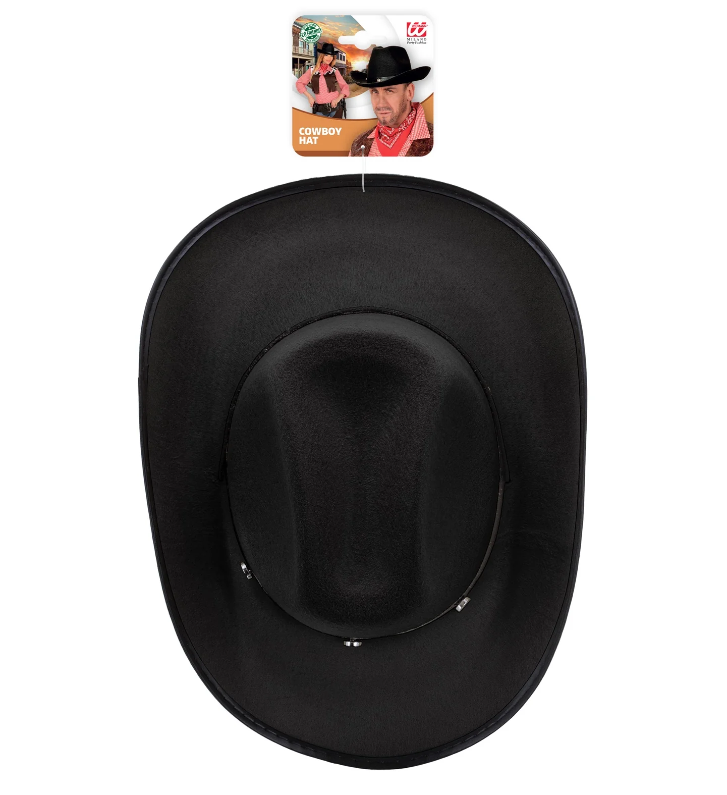 Cowboyhoed zwart met studs - Image 4