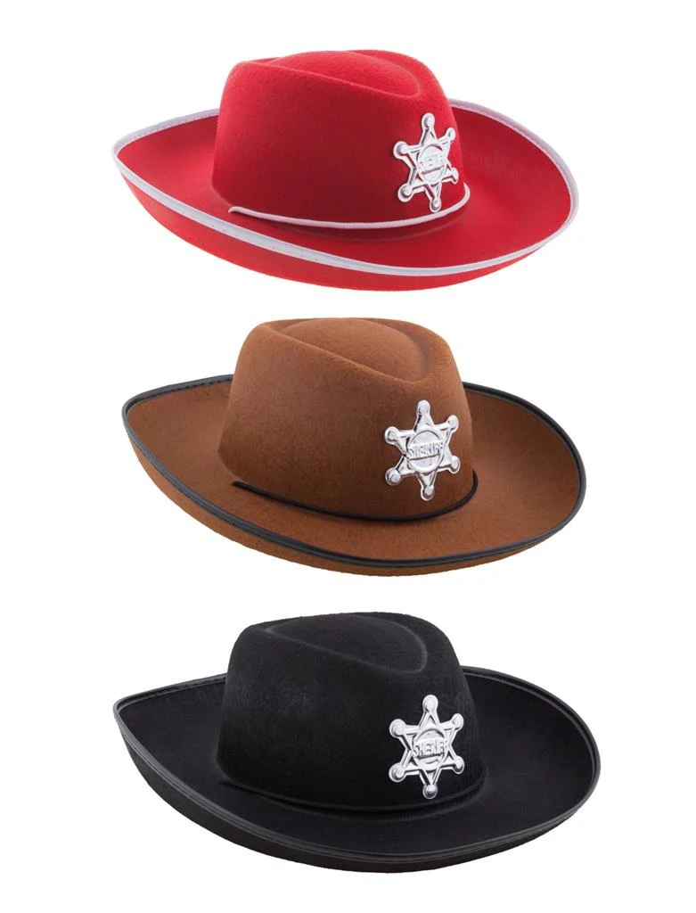 Cowboyhoed Willem kind met ster in drie kleuren