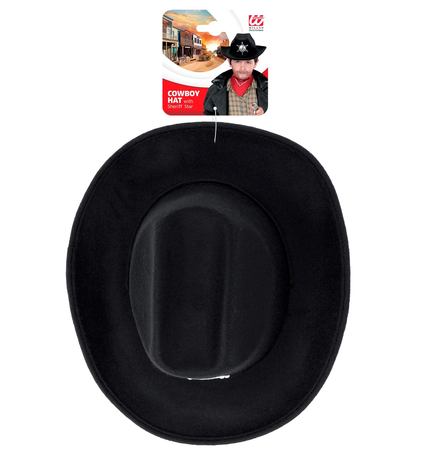 cowboyhoed zwart met sheriff ster kind - Image 3