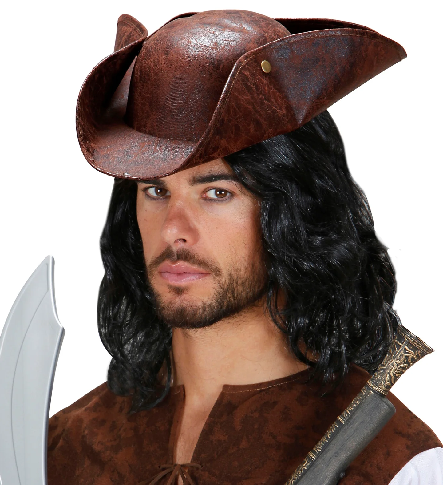 Piratenhoed driesteek bruin - Image 3