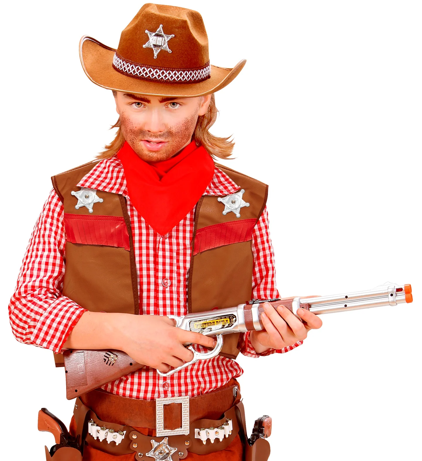 Cowboy vest bruin kinderen - Image 3