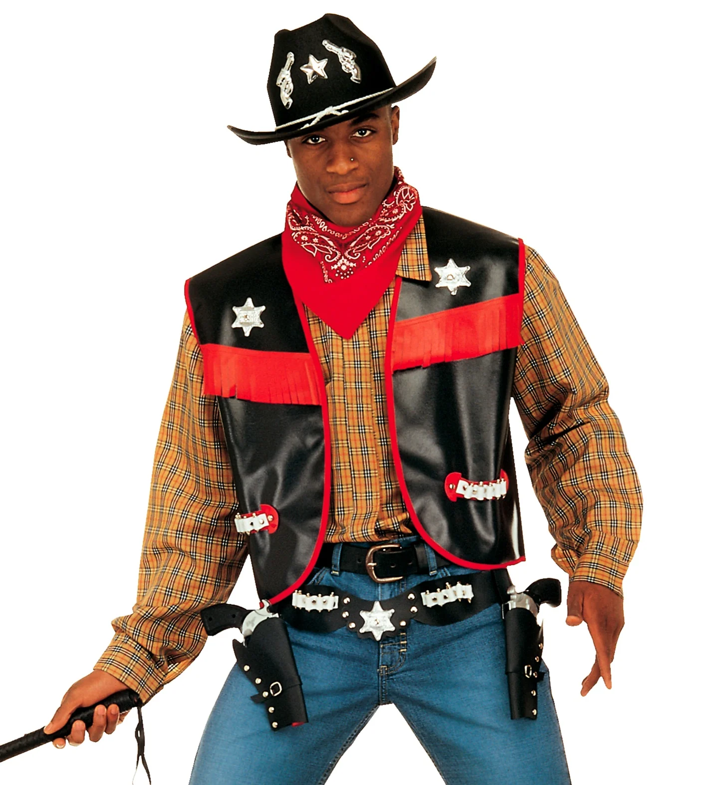 Cowboy vest zwart - Image 2
