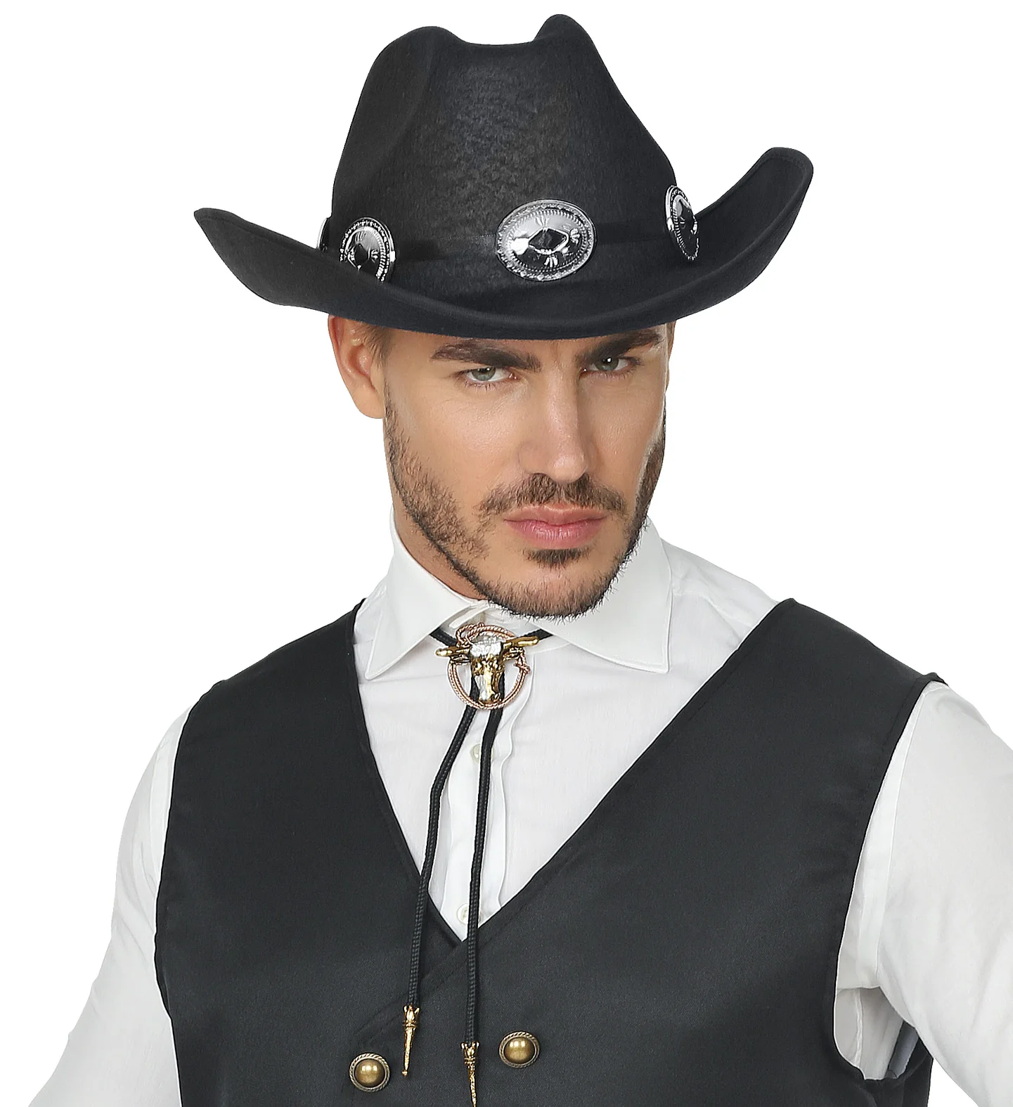 Cowboyhoed zwart Dallas - Image 3