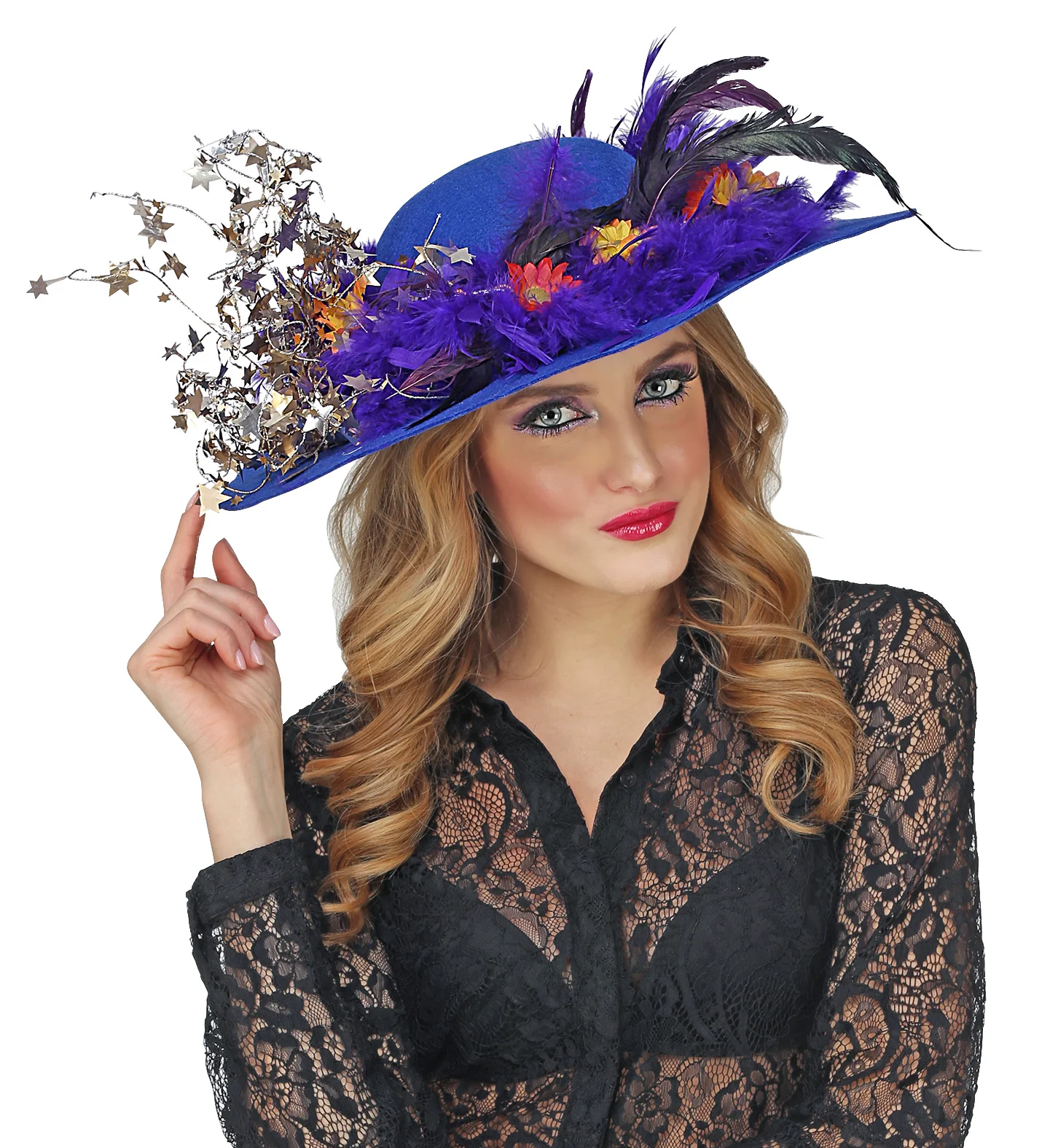 Blauwe dames flaphoed - Image 3