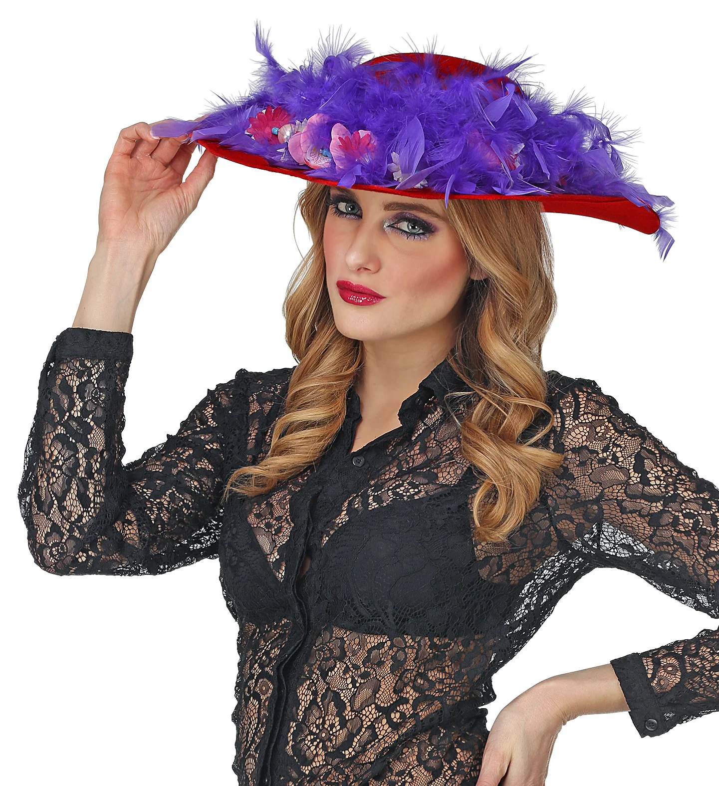 Rode dames flaphoed - Image 5