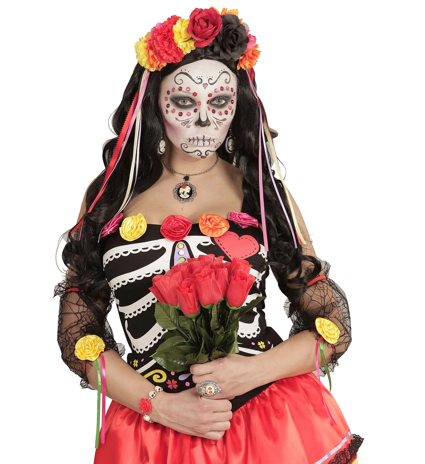 Day of the dead hoofdband bloemen - Image 7