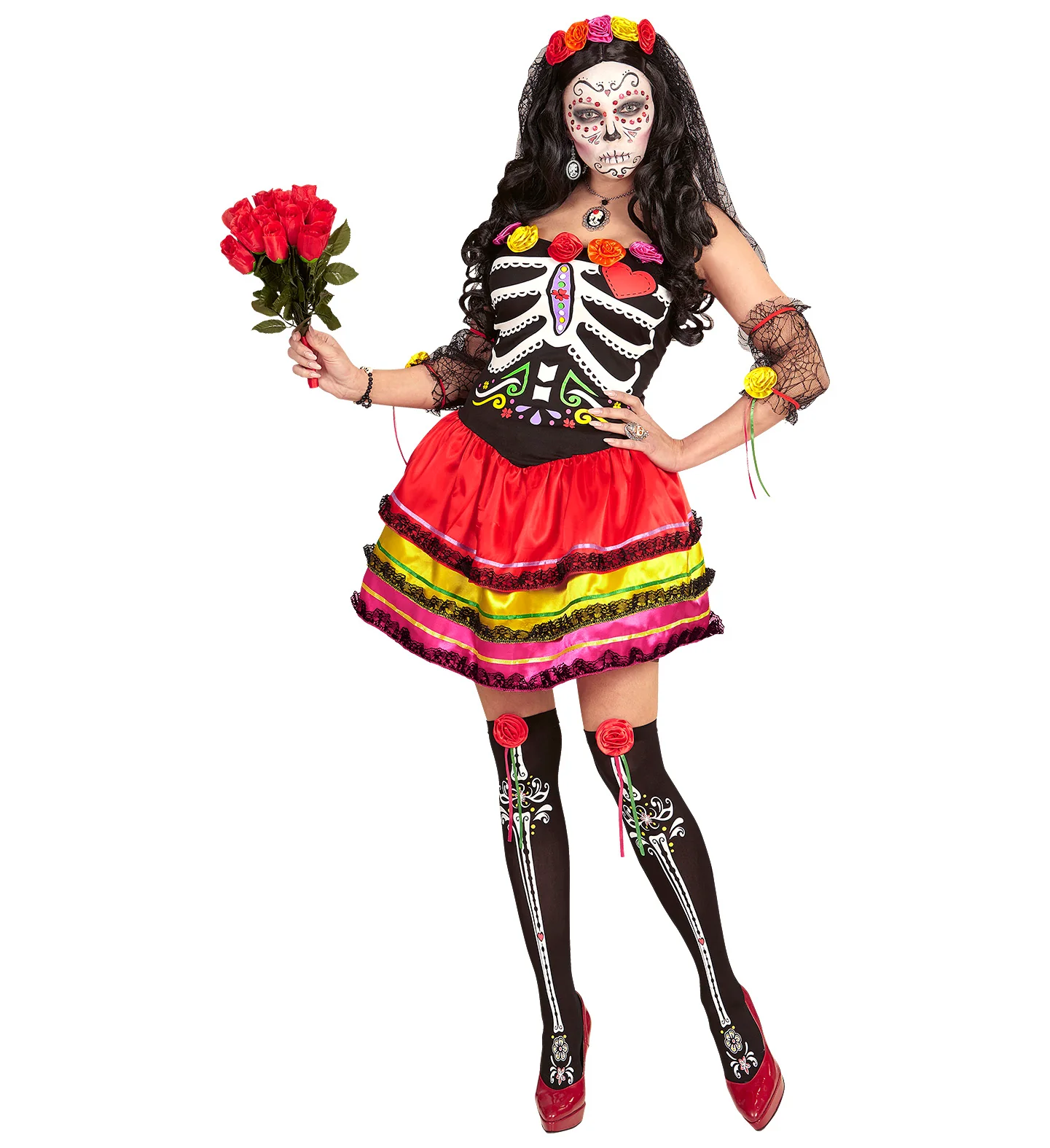 Day of the dead jurk Muertos dames - Image 3