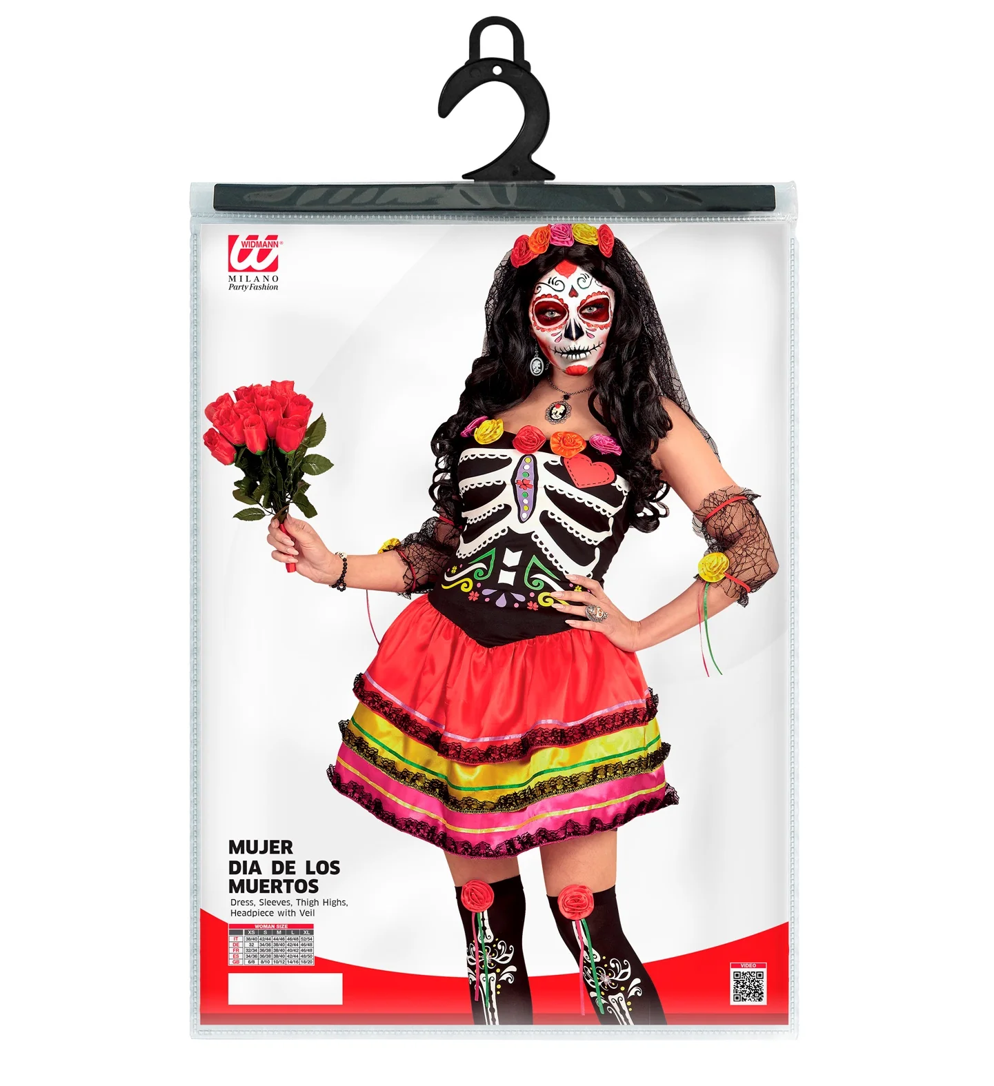 Day of the dead jurk Muertos dames - Image 4