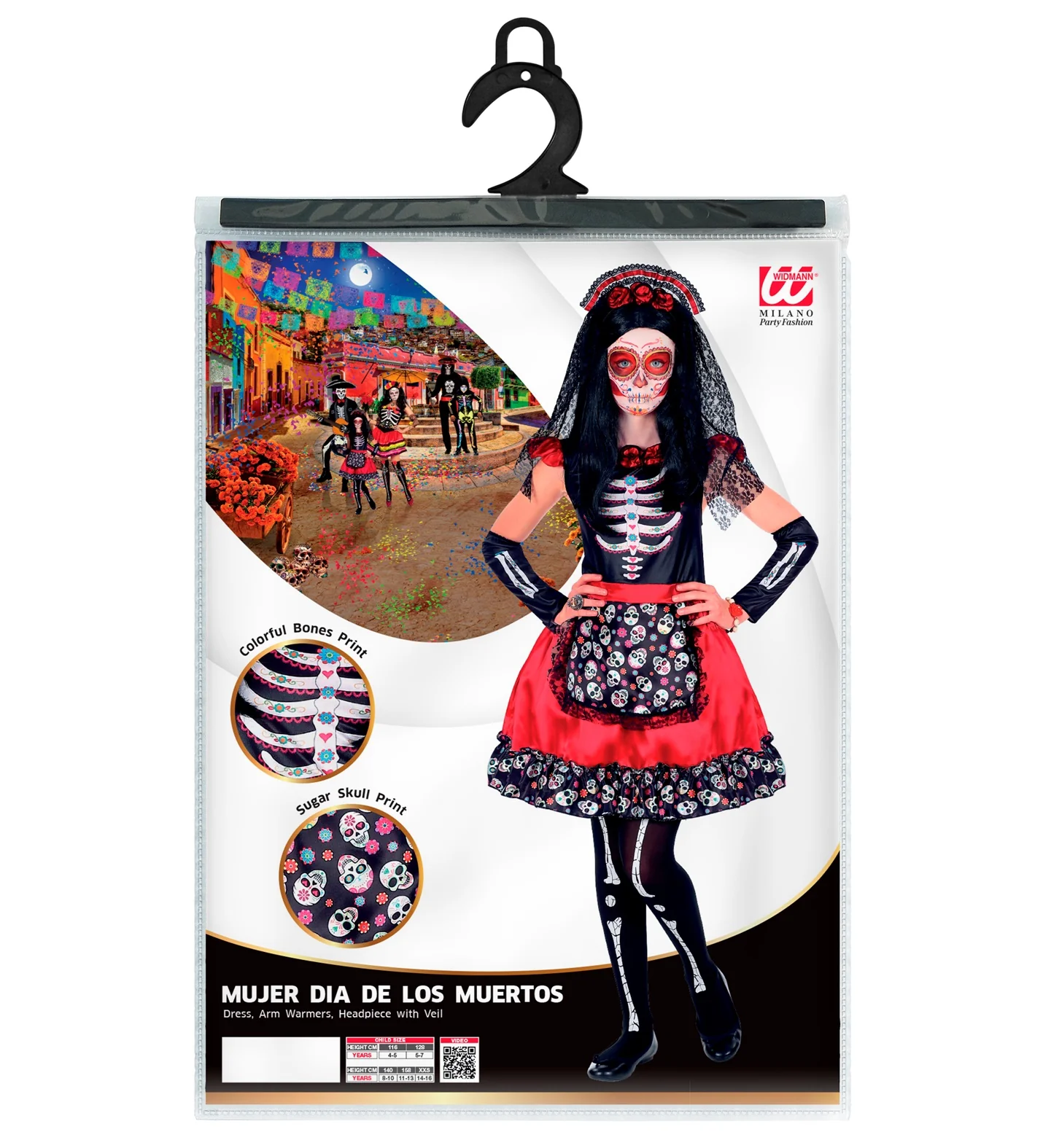 Day of the dead jurkje Demi  meisje - Image 3