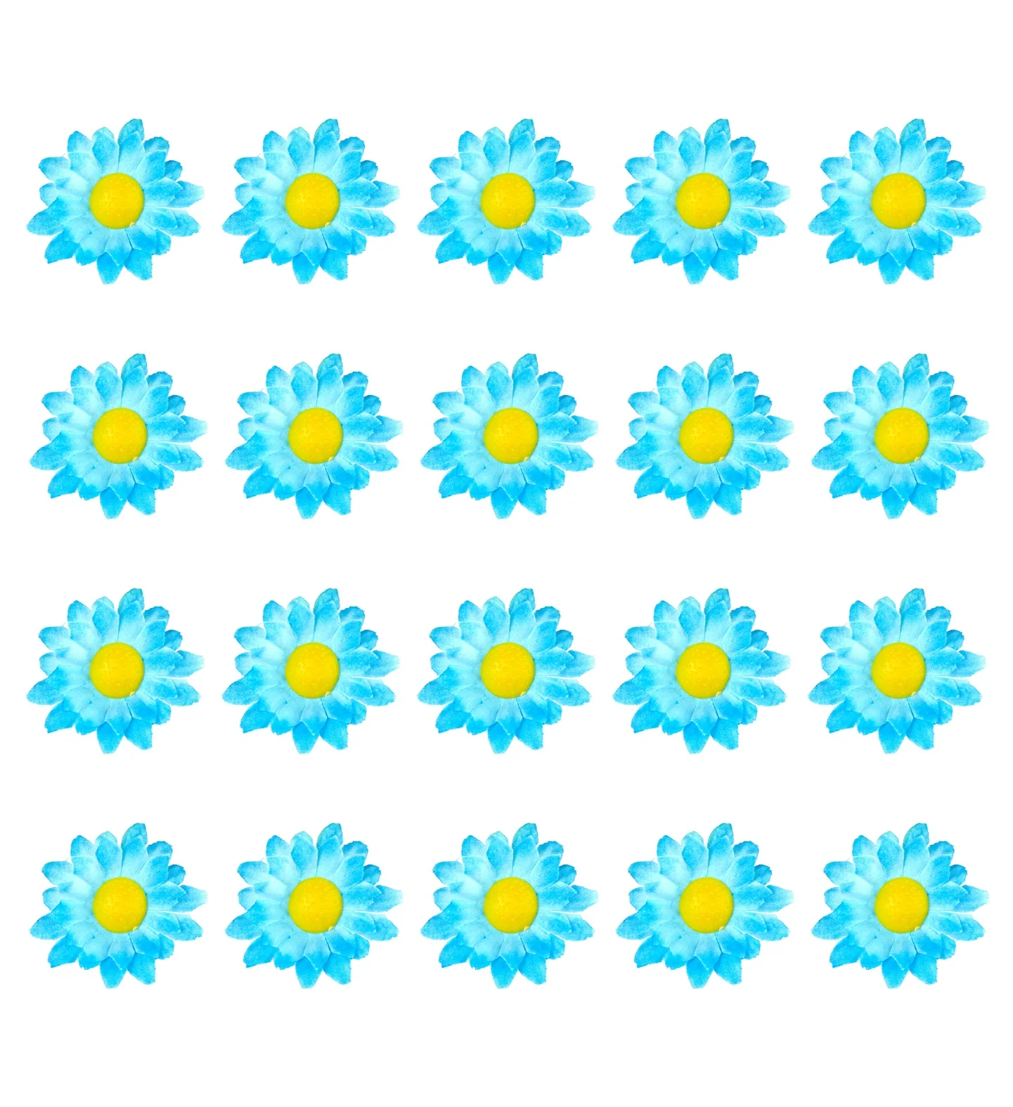Madelief decoratieve bloemen lichtblauw - Image 2