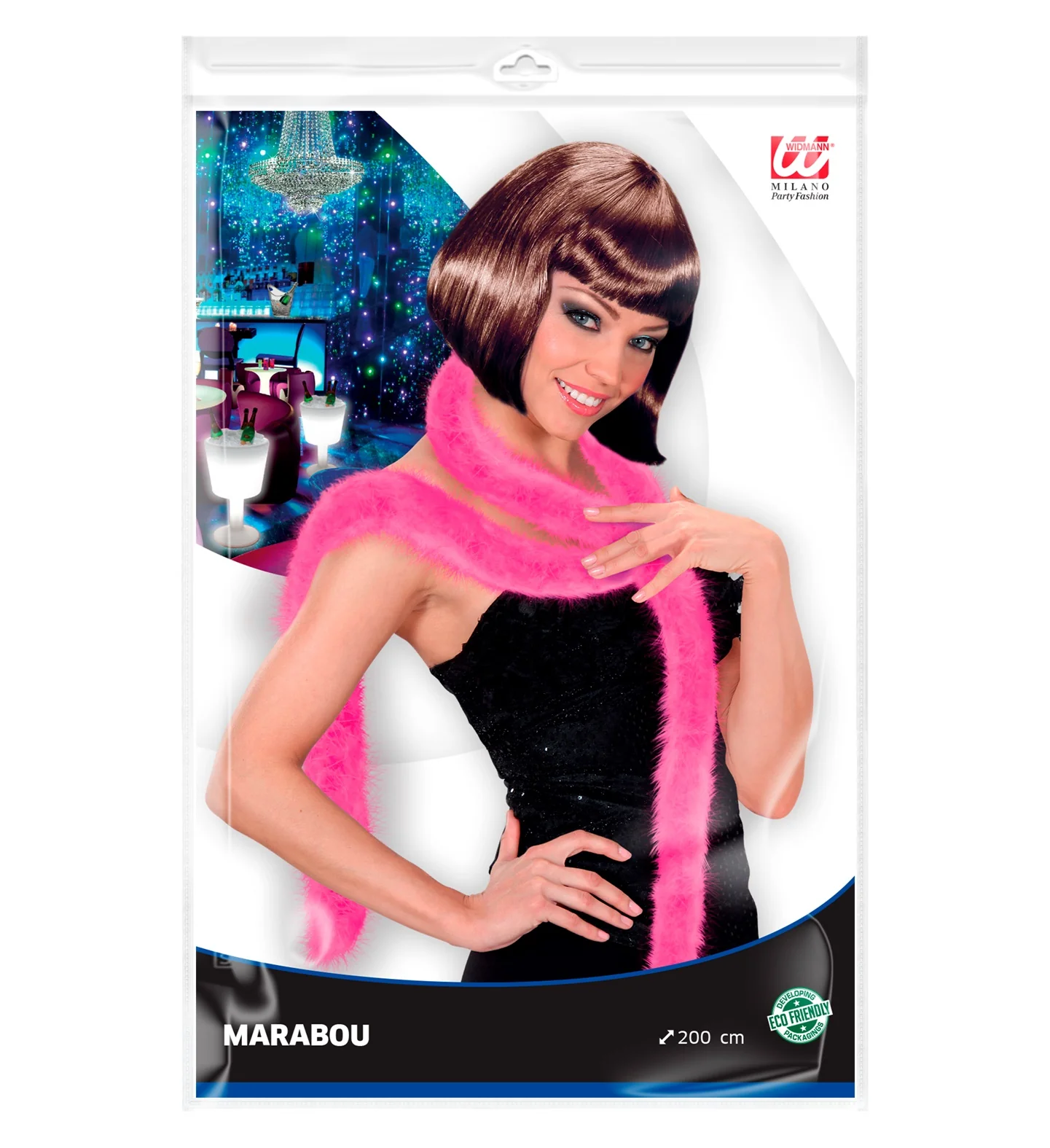 Roze/ fuchsia boa dun - Image 3