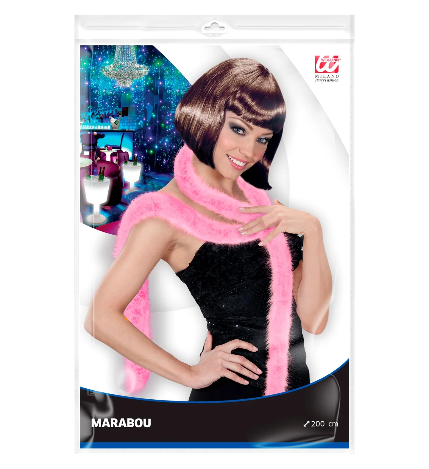Licht roze dunne boa - Image 3