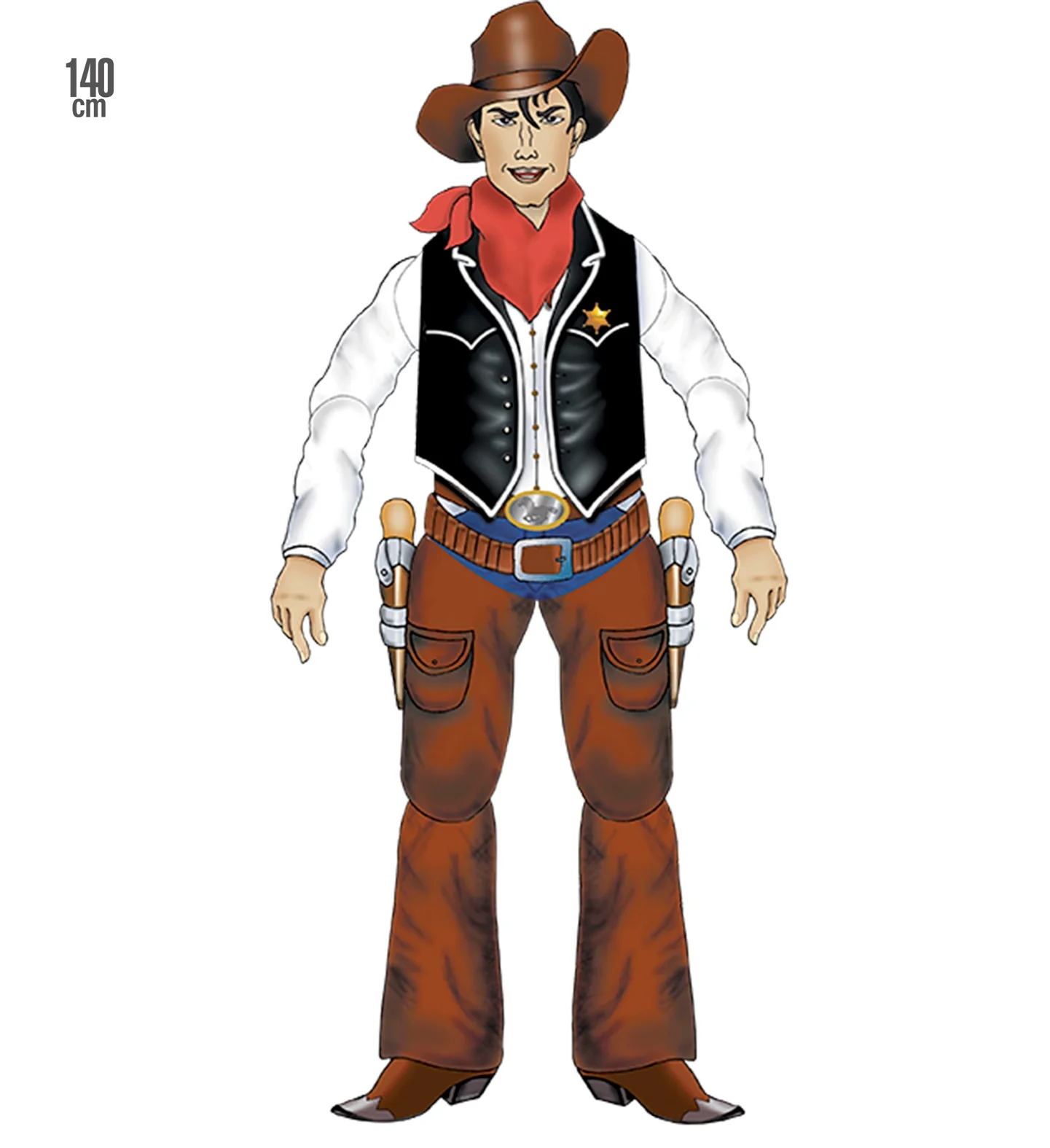 Decoratieve cowboy 153cm - Image 3