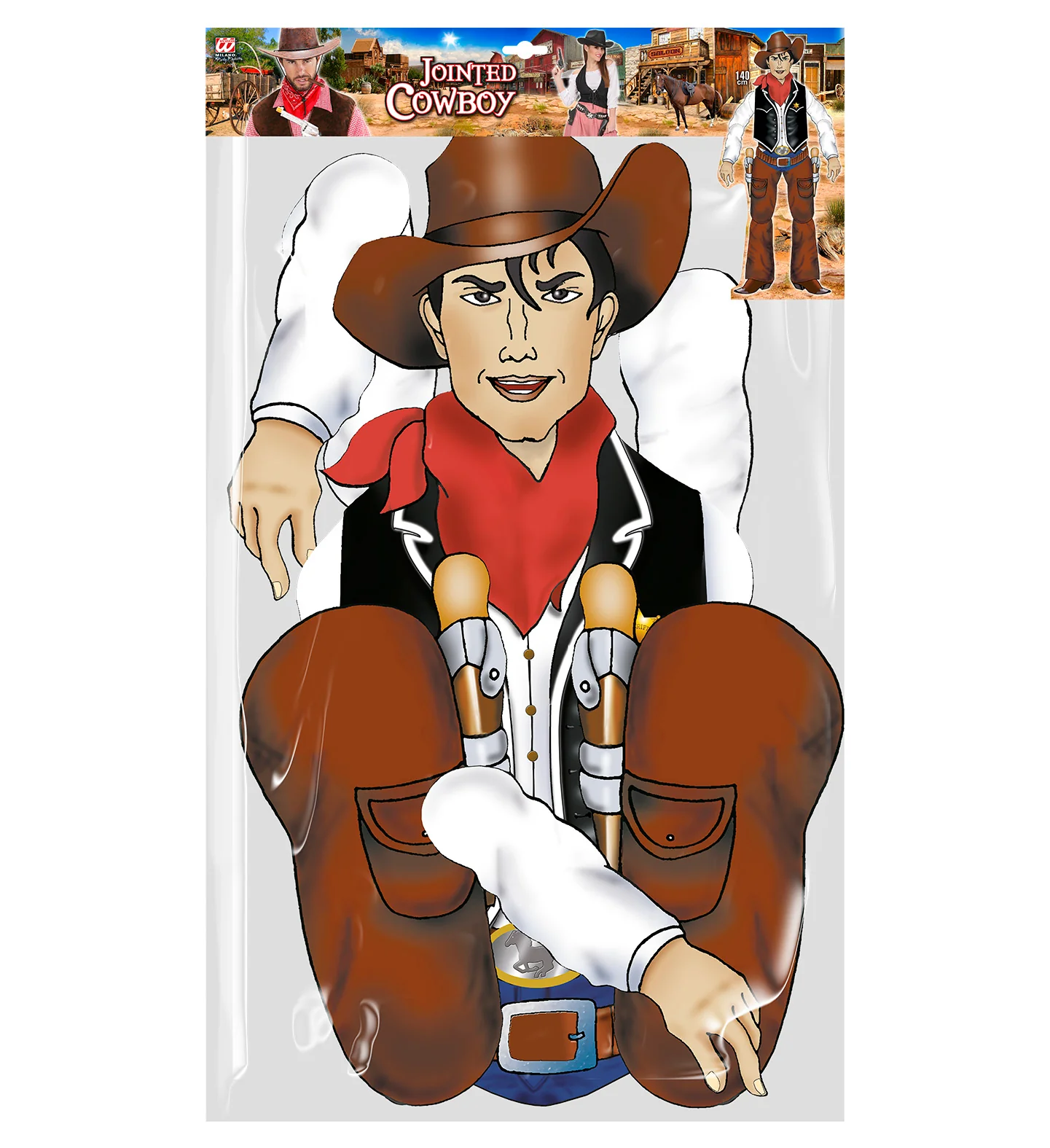 Decoratieve cowboy 153cm - Image 4