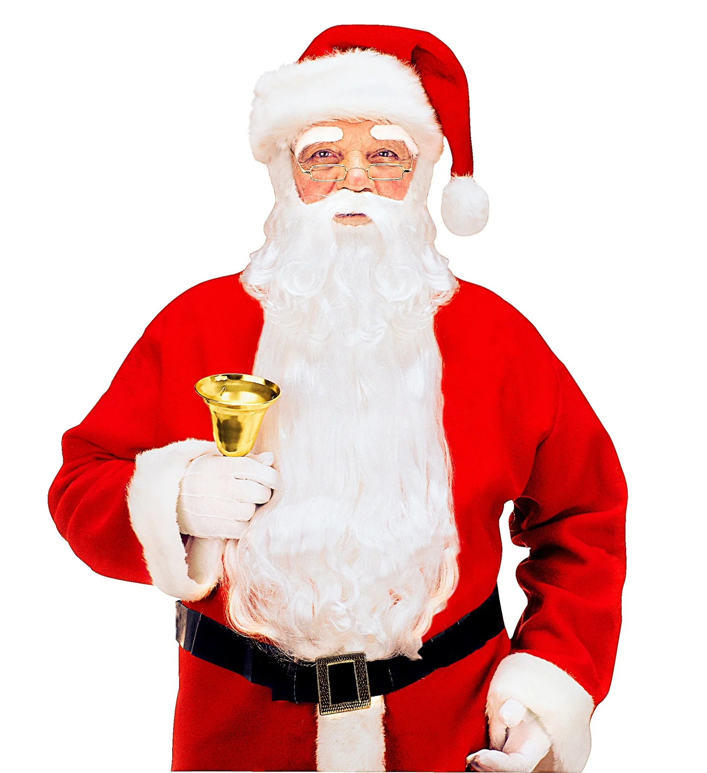 Deluxe kerstman baard met snor - Image 2