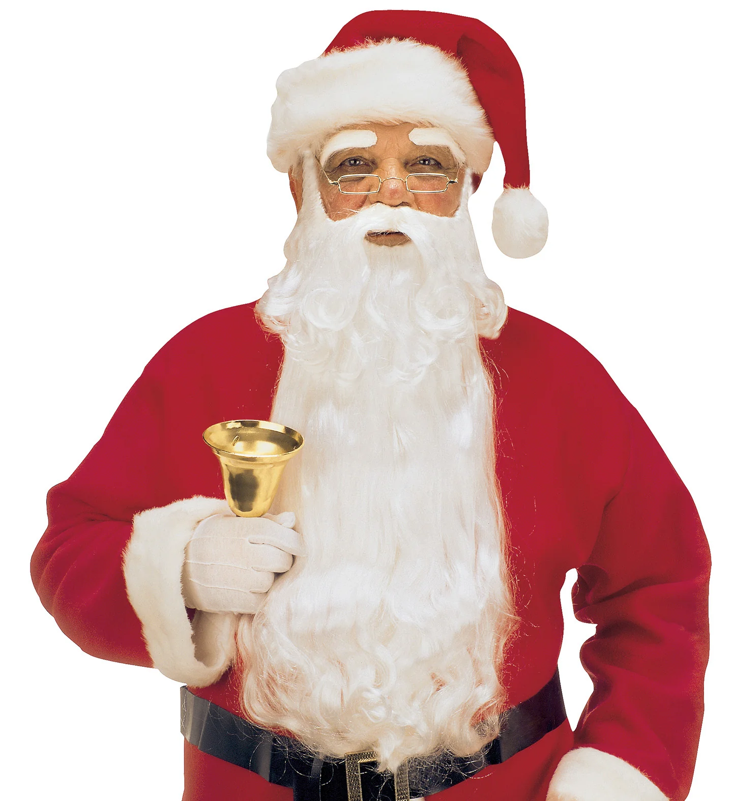 Deluxe kerstman baard met snor - Image 3