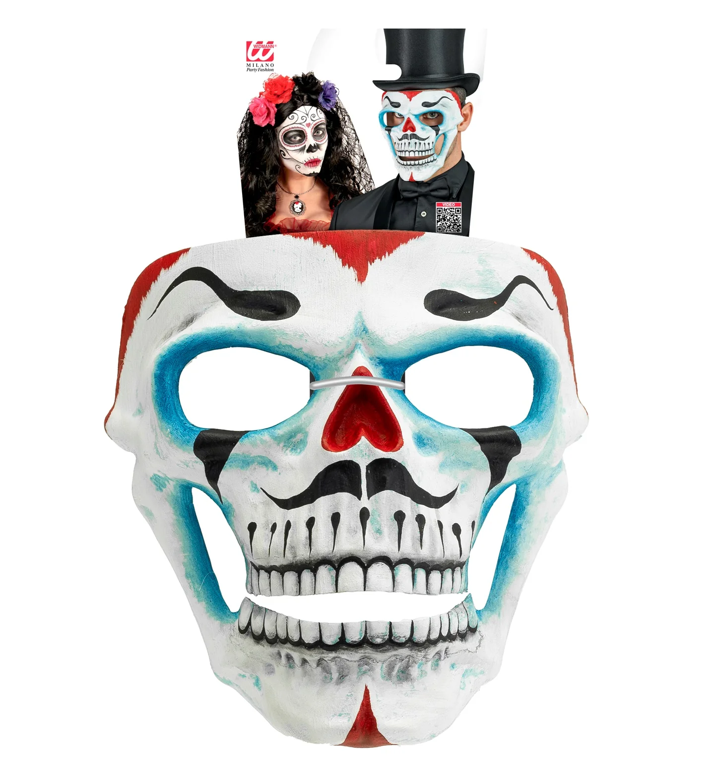 Clown schedel masker - Image 3