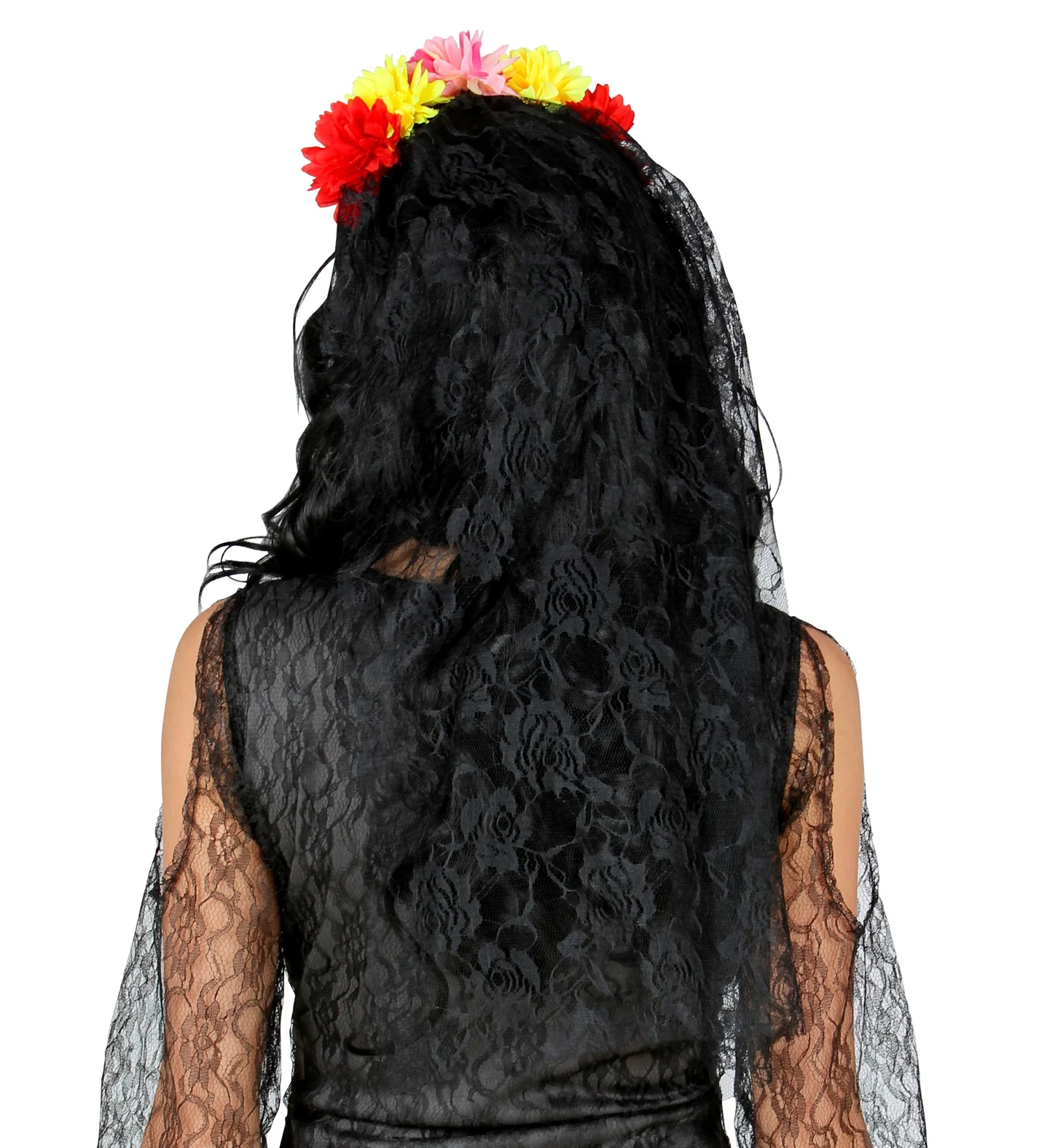 Bruidsluier met bloemen day of death - Image 4