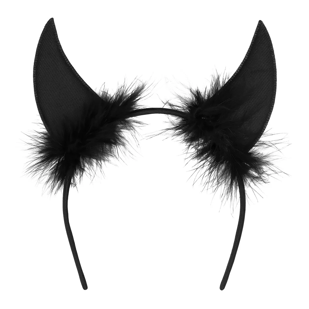 Diadeem duivelhoorntjes Demoon zwart - Image 3