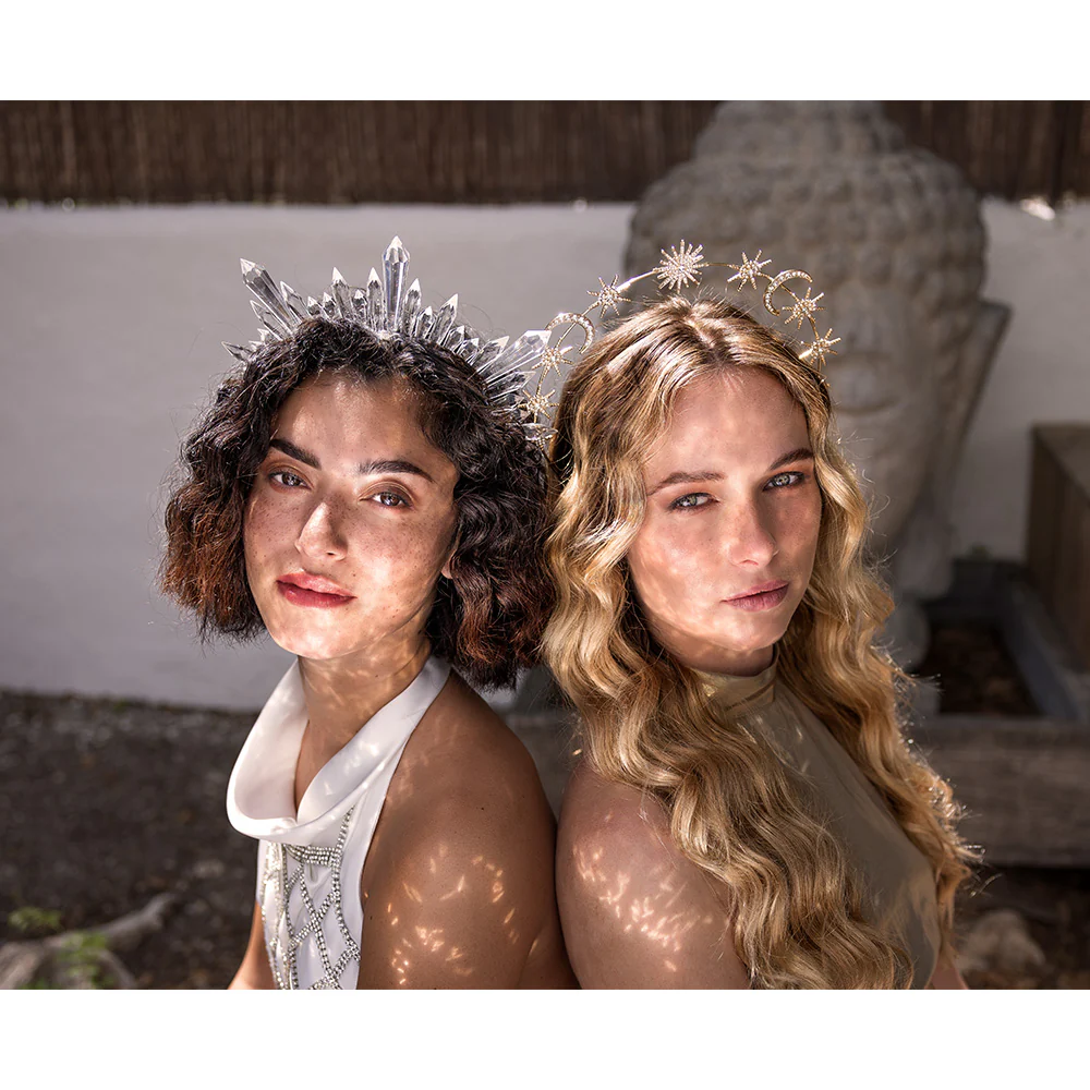 Diadeem Halo kroon Saphira - Image 6