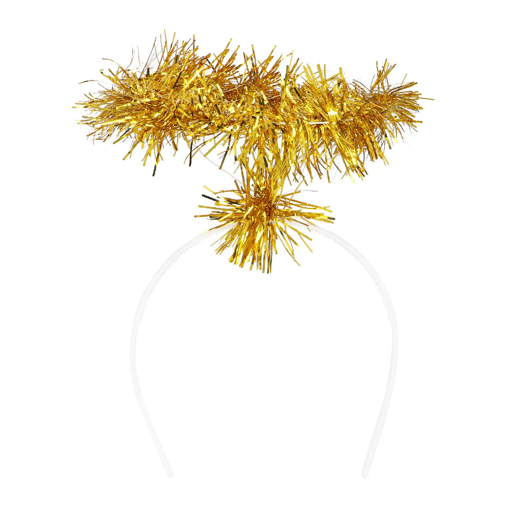 Diadeem Halo tinsel goud - Image 3