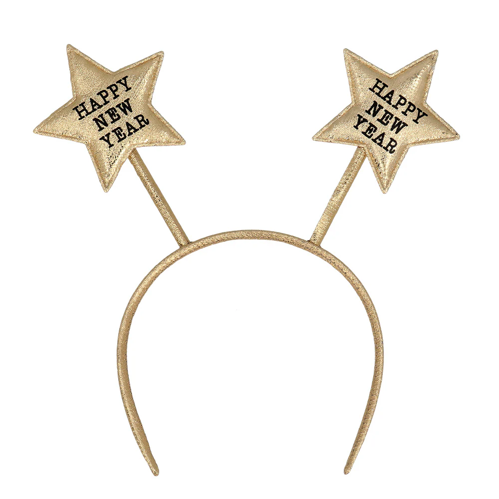 Diadeem 'Happy New Year' goud