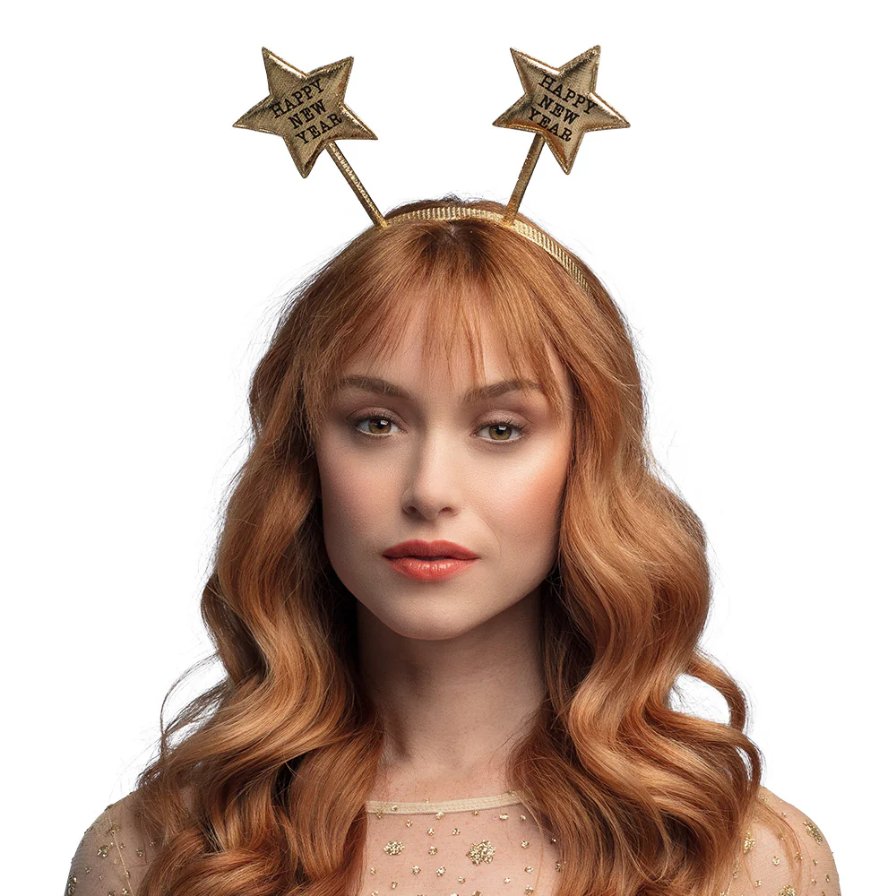 Diadeem 'Happy New Year' goud - Image 2
