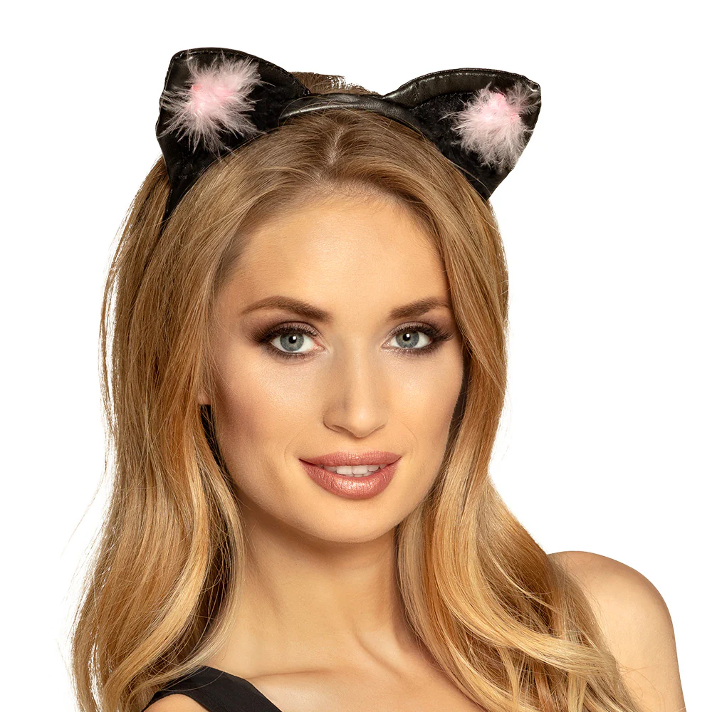 Diadeem Kattenoren met pluche - Image 2