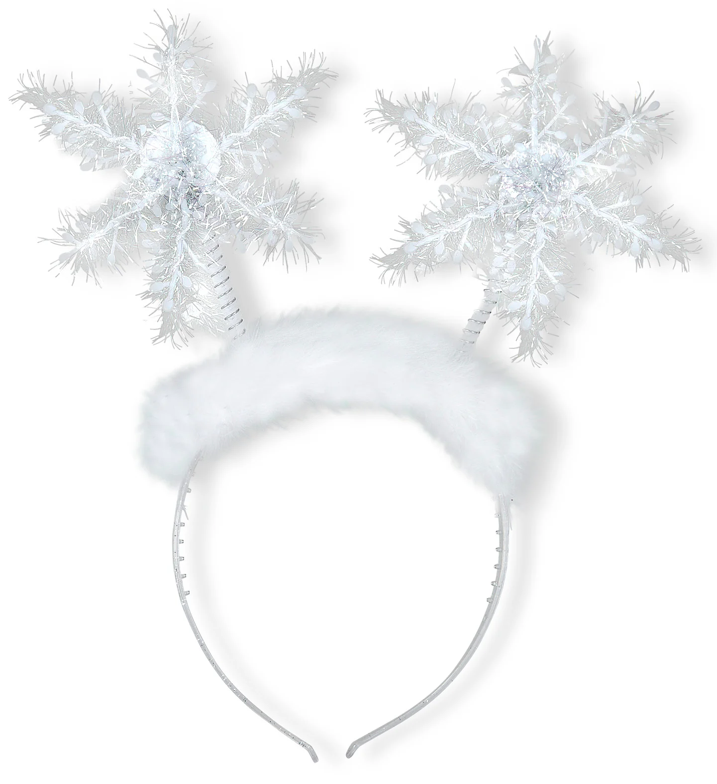 Haarband sneeuwvlokjes met pluche