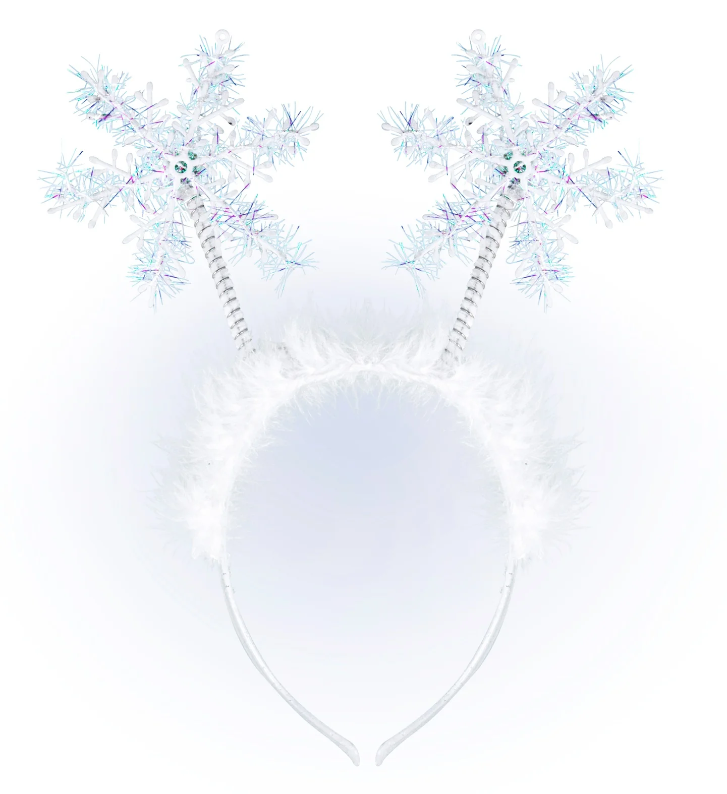 Haarband sneeuwvlokjes met pluche - Image 4